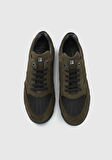 Haki Deri Erkek Sneaker