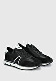 Siyah Deri Erkek Sneaker