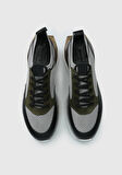Gri Deri Erkek Sneaker