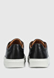 Siyah Deri Erkek Sneaker
