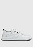 Beyaz Deri Erkek Sneaker