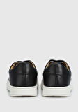 Siyah Deri Erkek Sneaker