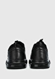 Siyah Deri Erkek Sneaker