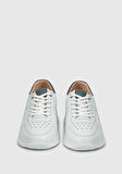 Beyaz Deri Kadın Sneaker