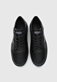 Siyah Deri Erkek Sneaker