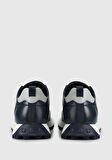 Lacivert Deri Erkek Sneaker
