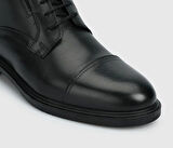 Siyah Deri Erkek Bot