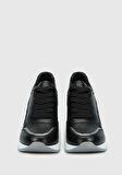 Siyah Deri Kadın Sneaker