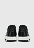 Siyah Deri Erkek Sneaker