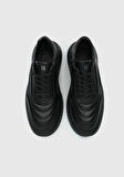 Siyah Deri Erkek Sneaker