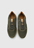 Haki Deri Erkek Sneaker