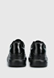Siyah Deri Erkek Sneaker