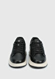 Siyah Deri Erkek Sneaker