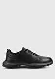 Siyah Deri Erkek Sneaker
