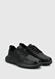 Siyah Deri Erkek Sneaker