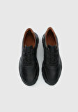 Siyah Deri Erkek Sneaker