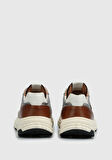 Bej Deri Erkek Sneaker