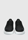 Siyah Deri Erkek Sneaker