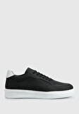 Siyah Deri Erkek Sneaker