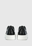 Siyah Deri Erkek Sneaker