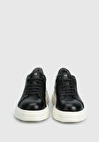 Siyah Deri Erkek Sneaker