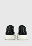 Siyah Deri Erkek Sneaker