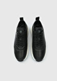 Siyah Deri Erkek Sneaker