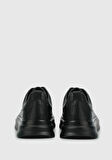 Siyah Deri Erkek Sneaker