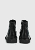 Siyah Deri Erkek Bot