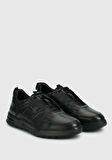Siyah Deri Erkek Sneaker