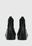 Siyah Deri Erkek Bot