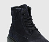 Lacivert Deri Erkek Bot