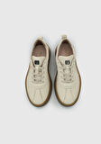 Ekru Deri Kadın Sneaker