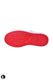 Kadın Kırmızı Rahat Kalıp Keten Bilekli Günlük Spor Kalın Tabanlı -5cm- Bağcıklı Sneaker Ayakkabı