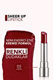 Flormar Nemlendirici Parlak Ruj - Sheer Up Lipstick - 015 Go For Bordeaux - 8682536012133