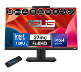 Asus A5702WVARK Intel Ultra 5 120U 64GB Ddr5 512GB SSD Fhd 27" IPS WINDOWS11PRO All In One Bilgisayar WI58512B0DW17+ZETTAUSBBELLEK