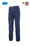 Kot İş Takımı Likralı Kot Pantolon ve Reflektörlü İş Yeleği Myform Marka 9128-2150