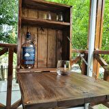 Veraart Two Shots Ahşap İçki Viski Dolabı