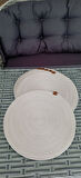 AMERİKAN SERVİS 6 ADET 32CM SUPLA KREM RUNNER 