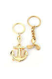 Denizci 3D Çapa Ve  Pervane Anahtarlık Gold ''NewLifePromosyon'' MDL10