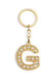 HARF TAŞLI ŞIK ANAHTARLIK GOLD G HARFİ