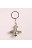 Pervaneli Uçak Tasarımlı Metal Anahtarlık