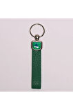 Yeşil Deri Saplı Çelik Anahtarlık