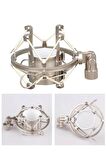 Lastvoice SHM-02 PRO Stüdyo Mikrofon Gri Shock Mount ( Metal )