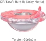 5 Adet Yapışkanlı Kapı Kolu Stoperi Silikonlu Şeffaf Duvar Tamponu