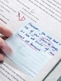 Şeffaf posit yapışkanlı not kağıdı pos it - Sarı
