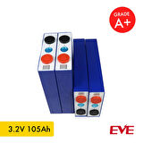 EVE 105Ah LiFePO4 3.2V Hücre 2024 Üretim 
