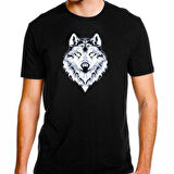 Alfa Kurt Bozkurt Baskılı Tişört