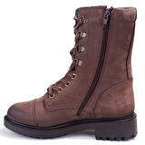 Hammer Jack 10218354 Kahve Ortopedik Günlük Düz Topuk Kadın Deri Bot