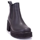 Dagoster DZA07-8962200 Siyah Günlük Platform Topuklu Kadın Bot